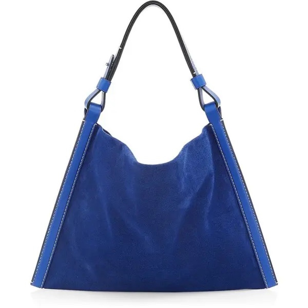 Proenza Schouler White Label Minetta Suede Bag in Cobalt